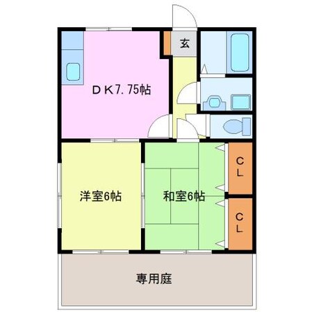 メゾン十楽の物件間取画像